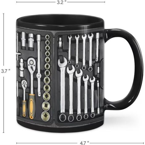 Tasse/Gobelet en céramique - L - 325 ml (Boîte à outils du mécanicien)