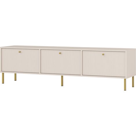 Selsey Oktio - TV-Möbel 3-türig, sandbeige, 180 cm