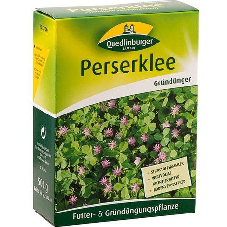 Quedlinburger Gründünger Persischer Klee Trifolium für ca. 100 m² 500 g - Faltschachtel