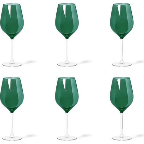 Color Wine Set 6 verres vert foncé, verre, capacité 500 ml. (1/5)
