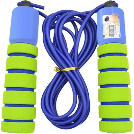 Corde À Sauter Réglable - Compteur Numérique Intégré - Pour Enfant Adulte Jusqu'à 1 75 M - 2 8 M - NBR - 1 Pièce (1/4)