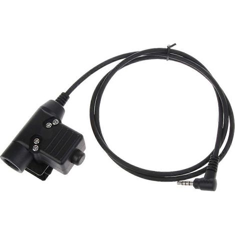 Adaptateur casque avec câble PTT pour talkies-walkies VX-1R, VX168, VX160, FT60R et FT1DR (1/5)