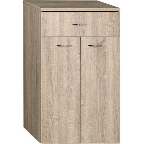ZOJA/KERAMIA FRESH Meuble de rangement inférieur 50x78x29cm, chêne platiné (1/4)