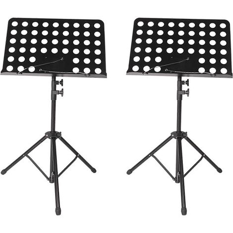2x Tragbarer Notenständer aus Metall, abnehmbare Noten für Musikinstrumente wie Klavier, Violine und Gitarre, Noten und Gitarrenteile (1/5)