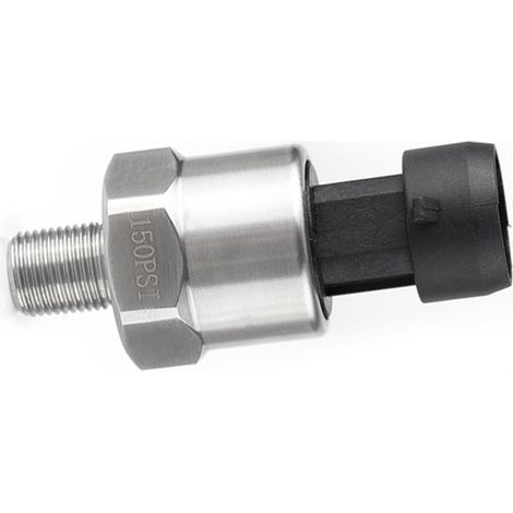 Transducteur de pression, émetteur et capteur en acier inoxydable pour huile, carburant, air et eau (150 PSI) (1/5)
