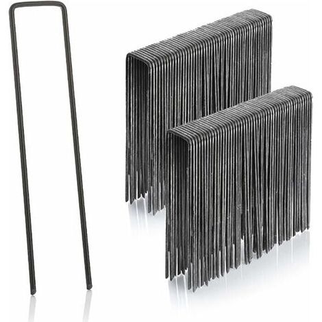 lot de 100 piquets de fixation en acier 2,9 mm, 150 mm long, 25 mm large (1/5)
