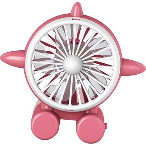 Leiser USB-Tischventilator, klein aber leistungsstark, tragbarer Mini-Ventilator in Rosa (1/5)