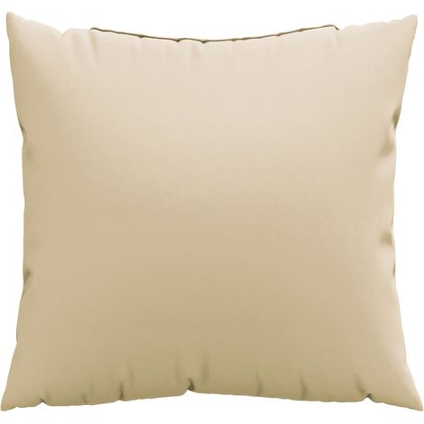 Cojines de sofá 4 unidades tela beige 40x40 cm vidaXL