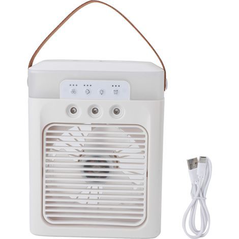 Tischventilator mit Sprühfunktion, 400 ml, USB-Anschluss, Aromafunktion, weiß (1/5)