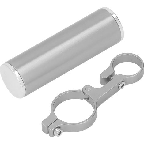 Extension de guidon de vélo en alliage d'aluminium multifonctionnel avec support pour téléphone portable, couleur titane. (1/5)