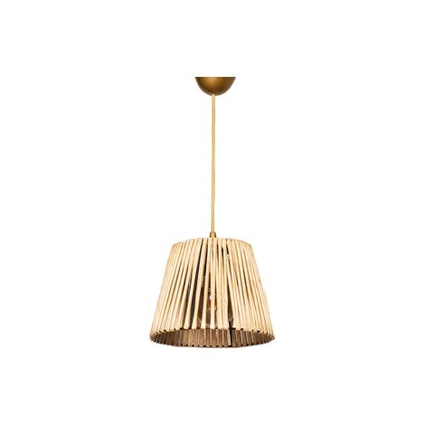 Lámpara de techo 75 cm natural, diseño rústico, tipo e 27 max 60 w, colección Ness,, casquillo E 27 Max 60 W