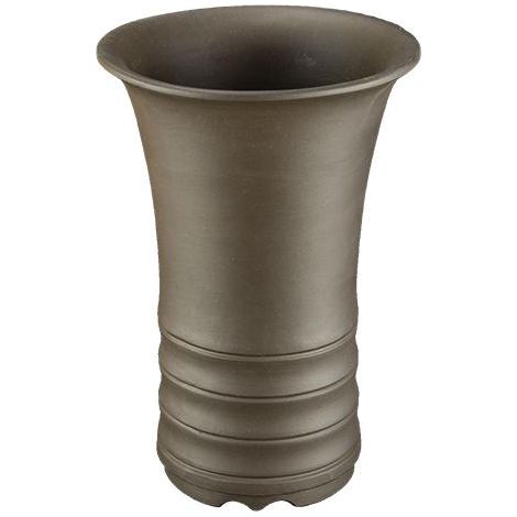Vaso per bonsai rotondo (stile a cascata) in gres 12x12x21,5 cm - 2869