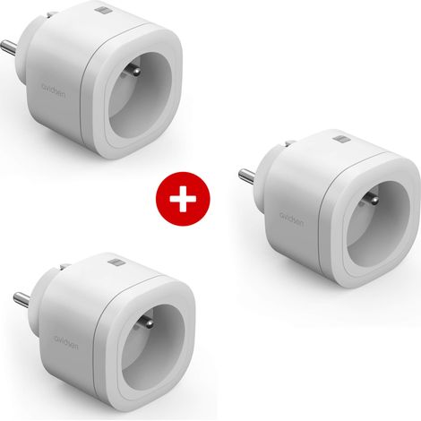 Prise connectée - prise électrique intérieure connectée - Home Plug - Avidsen - 127006 - Lot de 3 prises connectés Avidsen Home Plug (1/5)