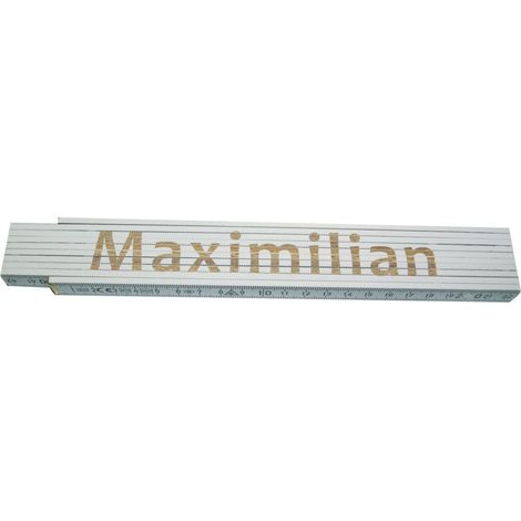 Zollstock Maximilian 2 m weiß Zollstock