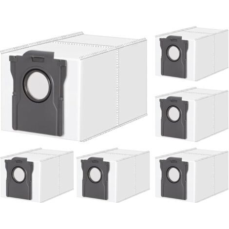 Sac pour Dreame X40 Ultra, 6 Accessoires pour Aspirateur Dreame X50 L20 L40 Ultra, L50 L40s L10s Pro Ultra, L10s Ultra Gen2, S20 Ultra 3,2L Capacité pour Mova V50 Ultra, P50 Ultra, E30 Ultra