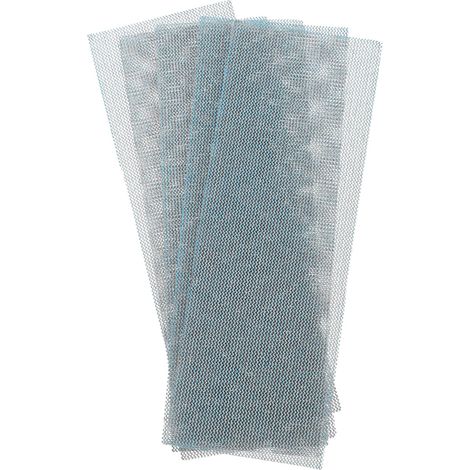 5pcs Feuilles de ponçage en maille 320 grains 2,8" x 7,8" Abrasif céramique Papier de verre humide et sec sans poussière Tampons abrasifs à crochet et boucle et meulage des métaux (1/5)