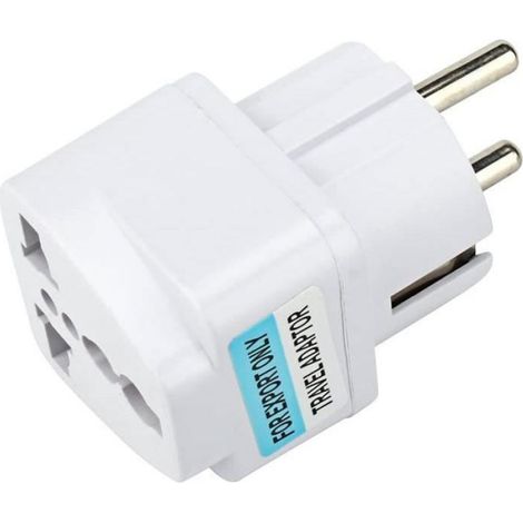 Adaptateur de prise - - T1218 - Universel US-UK-Chine vers Europe - 250V AC - 10A-16A (1/4)