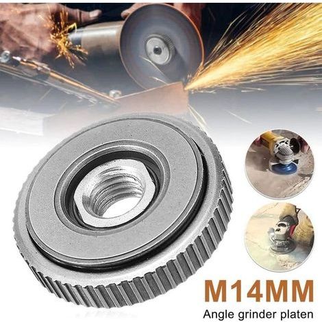 Écrou de Serrage Rapide SDS Clic M14, pour Toutes les Meuleuses d'angle AEG, Black Decker, Dewalt, Flex, Hitachi, Metabo, (1/5)