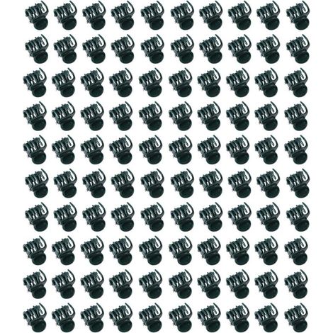 Jeffergarden Pinces à orchidées, lot de 100 mini, en plastique résistant, à prise ferme, design élégant,Idéales pour les tiges de pastèque, les stolons d'orchidées et les fraisiers (1/5)