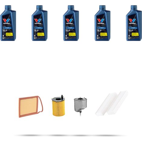Kit tagliando 4 FILTRI e 5L OLIO compatibile con Peugeot 5008 1.6 HDI 84kw dal 2013 (1/5)