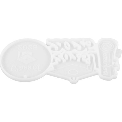 Moule en silicone pour porte-clés, moule pour porte-clés de fin d'études, moule pour décoration à suspendre à un sac à dos, moule à faire soi-même (1/5)