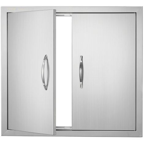 Porte d'Accès pour Barbecue Double Porte de Cuisine Extérieure (1/5)