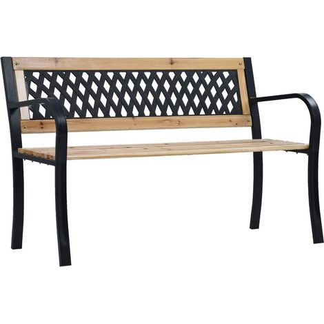 Banco de jardín de madera 120 cm vidaXL (1/2)