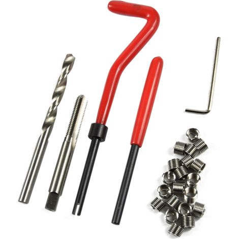 Kit de réparation de filetage M-10 X 1.25, 15 pièces, Compatible hélicoptère, fils endommagés de 10mm (1/5)