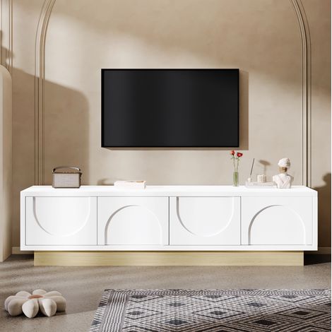 Mueble TV 4 puertas con almacenaje MDF 175 cm OKMYHOME (1/5)