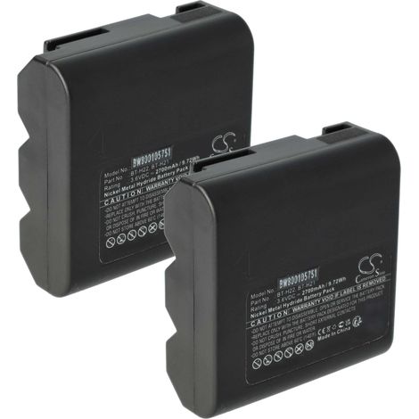 vhbw 2x Akku kompatibel mit Sharp VL-SE10, VL-S1H, VL-L65U, VL-H800U, VL-H850U, VL-H850S, VL-H850 Videokamera Camcorder (2700 mAh, 3,6 V, NiMH) (1/5)