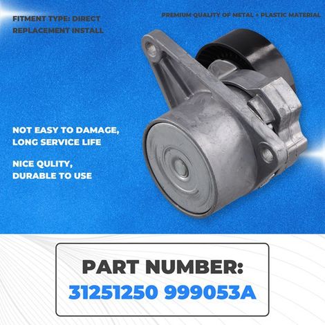 31251250 999053A is suitable for 99-07 Volvo C70 S40 S60 pulley tensioners. (1/4)