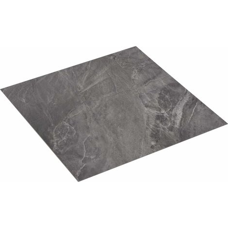 vidaXL Self-adhesive Flooring Planks 30.5 x 30.5 cm 20 pcs PVC Black