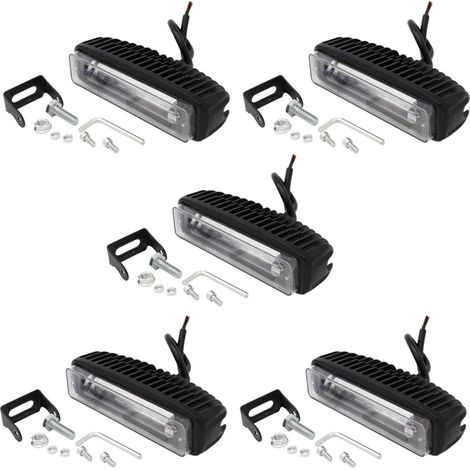 4 Zoll 30W rote LED-Warnleuchte für Trolleys, Autos und Gabelstapler (5 Stück)