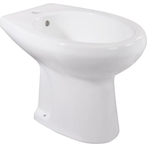 Bidet a terra con troppopieno in ceramica - Serie Lake (1/3)