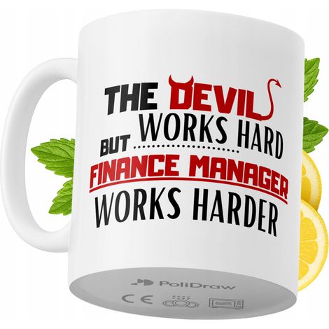 Lustige Kaffeetasse mit witzigem Textdesign für Finanzmanager – ideal für Geburtstage, Namenstage und Feiertage. Hochwertige Tasse für besondere Anlässe im Homeoffice oder Büro. Farbe: Weiß, 330 ml.
