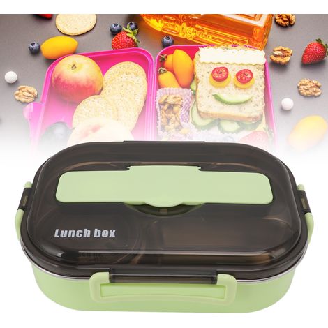 Isolierte Lunchbox aus Edelstahl 304 mit Deckel, mikrowellengeeignet, geeignet für Schüler, Büroangestellte und Erwachsene. (1/5)