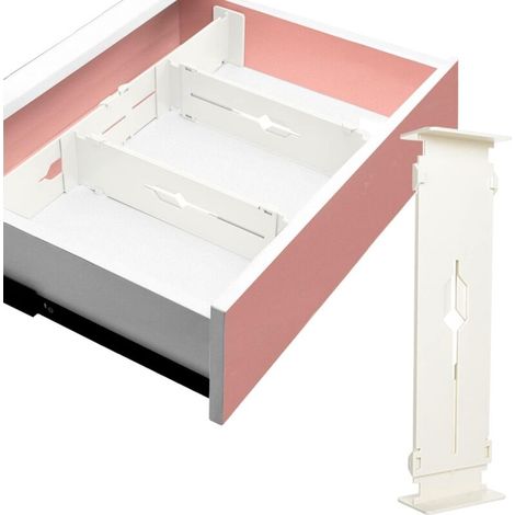 Drawer Organizer Drawer Divider Separator Drawers Organizer 4 PCS DIY Adjustable Drawer Divider 32-50cm for Office Supplies, Bedroom, Kitchen Makeup Utensils