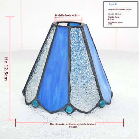 Paralumi in vetro colorato all'ingrosso, accessori per lampadari, ventilatori da soffitto e lampade, manuale di saldatura, forniture per paralumi, attacco E27 (Paragrafo D) (1/5)