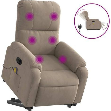 fauteuil de massage électrique gris-brun (1/5)