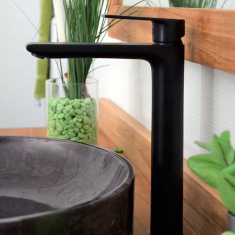 Mitigeur de lavabo noir, Salto (1/5)