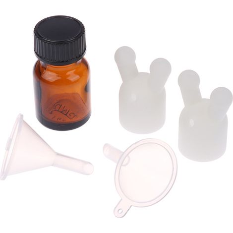 Nasensauger mit zwei Öffnungen, Spender für leere Flaschen, Aromatherapie-Nasendiffusor, Set mit Inhalator für ätherische Öle
