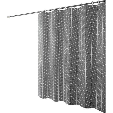 180x180cm Basics Rideau De Douche  Motifs Chevrons (1/5)