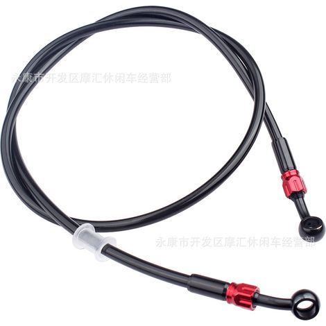 Motorcycle Teflon aluminum alloy fisheye disc brake hydraulic brake hose brake oil circuit clutch oil pipe AN3 (1/4)