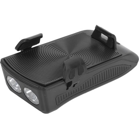Klaxon de 130 décibels, support de phare avant pour vélo, accessoire de cyclisme pour téléphone portable de 4 à 6,3 pouces