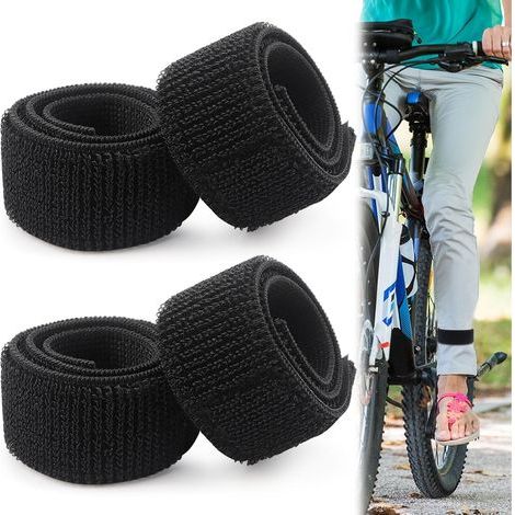 Brassard Securite Serre Pince à Pantalon Velo Clip élastique Noir Brassards Sangle de Vélo la Cheville pour Uniformes Militaires Cyclisme Jardinage Randonnée Chasse Pêchec (1/5)