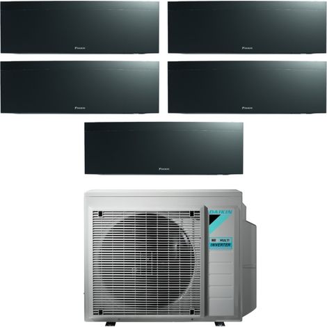 Daikin Bluevolution Penta Split Climatiseur rèversible Série EMURA BLACK III 9+9+9+9+9 avec 5MXM90N R-32 Wi-Fi Intégré 9000+9000+9000 Couleur Noir - garantie europèenne