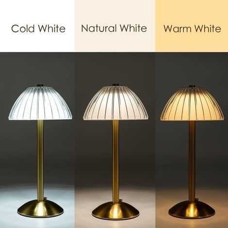 Kabellose LED-Tischleuchte, dimmbare LED-Tischleuchte, Nachttischlampe für Wohnzimmer, Schlafzimmer (1/3)