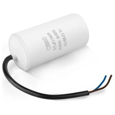 CBB60 Kondensator 40uF 450V 2 Drähte 100mm Elektromotor Start Kompressor Wasserpumpe  FLITI