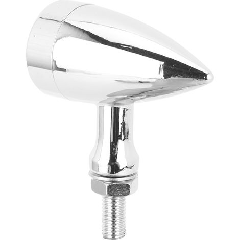 Modifications pour moto : cache-phare rouge style rétro plaqué électrolytique, bandeau de clignotants, calandre en alliage d'aluminium, clignotants à LED. Compatible avec Yamaha, Honda, Indian, quads, (1/5)
