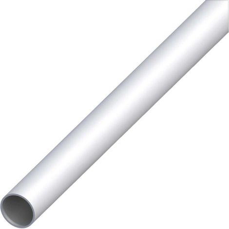 Alfer Profilo Tubo Tondo Alluminio Argento Satinato Ø Mm. 20X1 Mt. 2 - 5 Pz